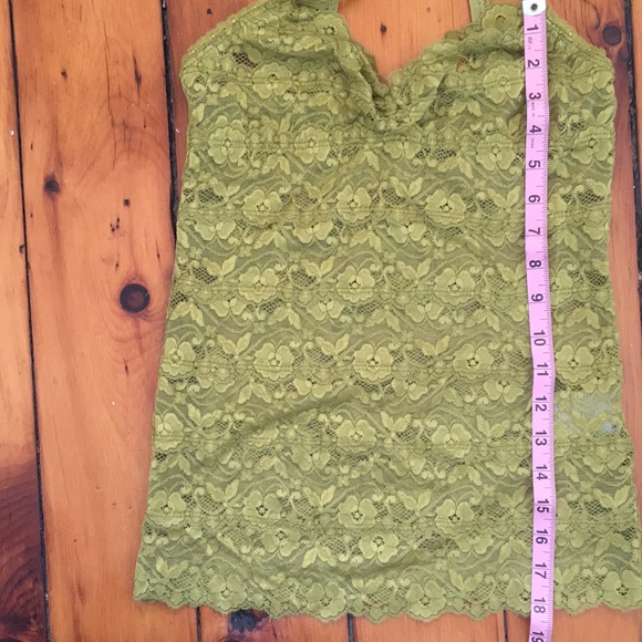 Pins And Needles Green Lace Camisole style Shirt Size S - Picture 6 of 8